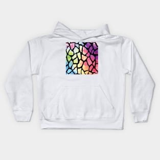 Sims Inspired Abstract Rainbow Pattern Kids Hoodie